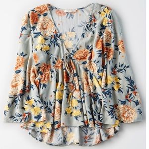 AE Printed Long Sleeve Top